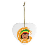 Jamaica - Holiday Ornament For Christmas Tree - Ceramic Ornament - Jamaican I Love You Ornament
