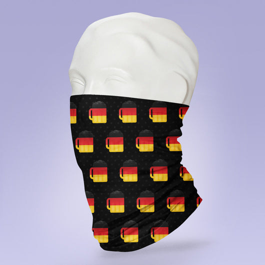 Washable & Reusable German Beer  - Gaiter Face Shield - Face Mask - Germany Themed