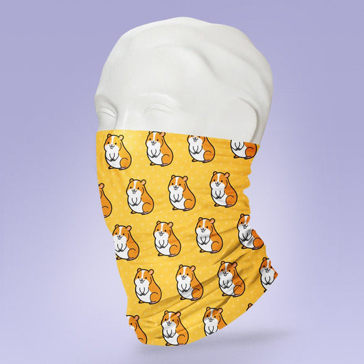 Funny Hamster Themed Mask -  Face Shield - Face Mask - Face Buff