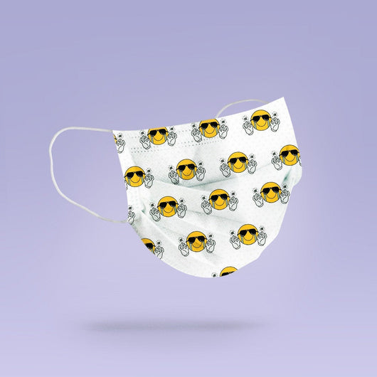 Washable & Reusable Funny Crying Sun Mask Cover