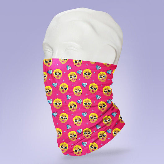 Washable & Reusable Cardi B Parody Design - Gaiter Face Shield - Face Mask - Face Buff - Snood - Face Gator