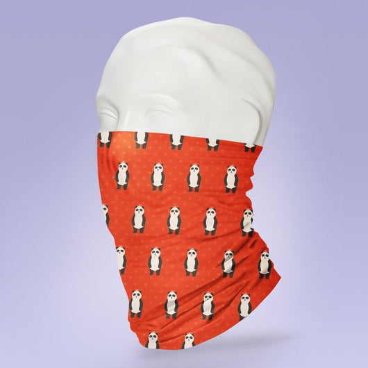 Washable & Reusable Red Panda - Gaiter Face Shield - Face Mask