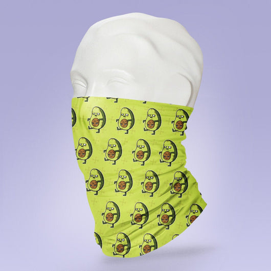 Washable & Reusable Zombie Avocado - Face Shield - Face Mask