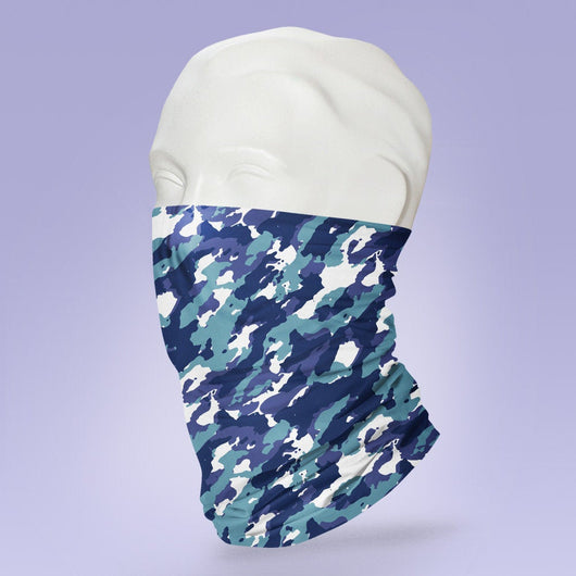 Washable & Reusable Purple Camouflage Print -  Face Shield -  Camo Face Mask - Stylish Pattern