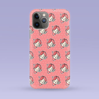 Kawaii iPhone Case - Multiple Case Sizes Available - Cute Anime Themed Phone Cover, Cute Anime Girl iPhone Case