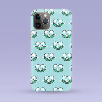 Cute Heart Planet Earth iPhone Case - Multiple Case Sizes Available - Heart Planet Earth Themed Phone Cover, Heart Planet Earth iPhone Case
