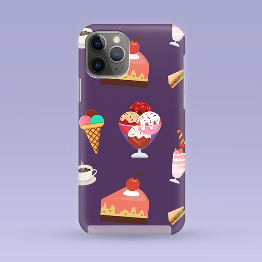 Cute Ice Cream and Dessert iPhone Case - Multiple Case Sizes Available - Ice Cream Themed iPhone Cover - Ice Cream iPhone Case