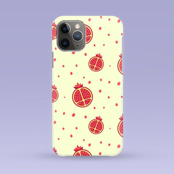 Cute Pomegranate iPhone Case - Multiple Case Sizes Available - Pomegranate Phone Cover - Pomegranate iPhone Case