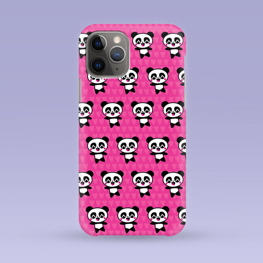 Cute Pink Panda iPhone Case - Multiple Case Sizes Available - Panda Phone Cover - Panda iPhone Case