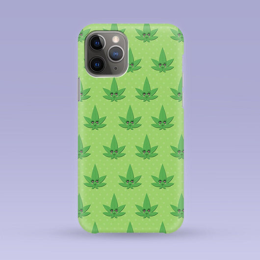 Green Weed Marijuana iPhone Case - Multiple Case Sizes Available - Marijuana Weed Phone Cover, Weed iPhone Case