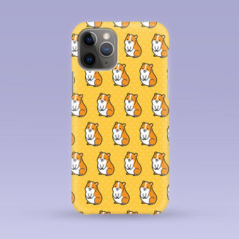 Yellow Hamster iPhone Case - Multiple Case Sizes Available - Hamster Phone Cover,  Hamster iPhone Case