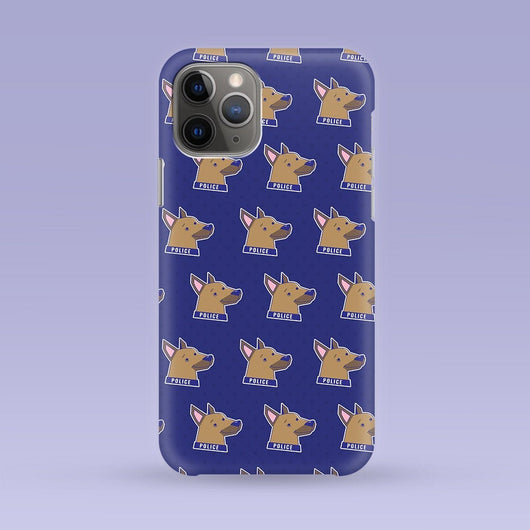Police Dog K9 German Shepherd iPhone Case - Multiple Case Sizes Available - German Shepard Themed Phone Cover,  Police iPhone Case