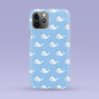 Narwhal iPhone Case - Multiple Case Sizes Available - Narwhal Phone Cover, Narwhal iPhone Case