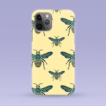Yellow Bee iPhone Case - Multiple Case Sizes Available - Yellow Bee iPhone Cover - Bee iPhone Case