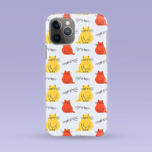 Yellow and Orange Cat iPhone Case - Multiple Case Sizes Available  Cat Phone Cover - Kitten iPhone Case