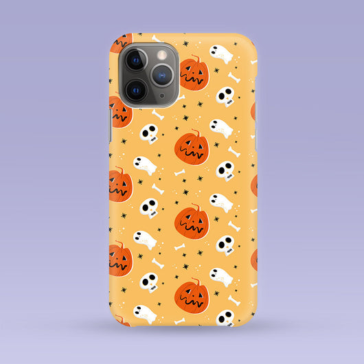 Pumpkin & Ghost iPhone Case - Multiple Case Sizes Available -Halloween Cover - Goth iPhone Case - Goth Horror
